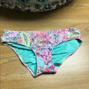 Shape & Shore bikini cheeky ruched  size S multicolor pretty colors blue pink 🦋